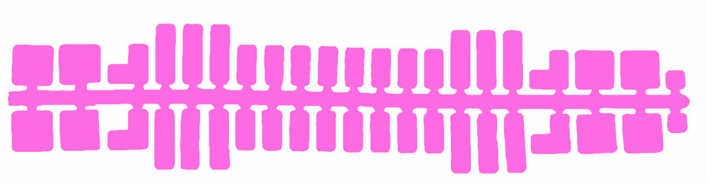 Feuchtmann - Ministeck standaard kleurenstrips roze