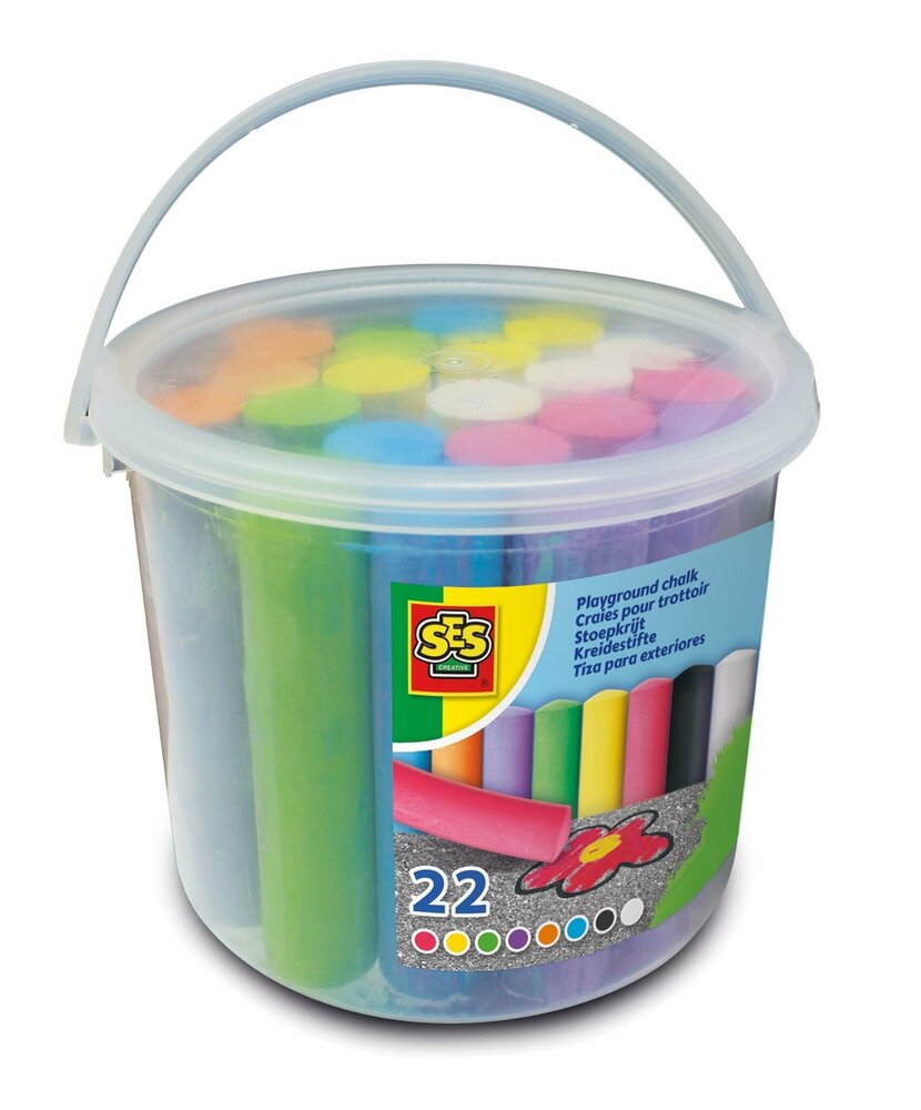 SES Playground chalk 22pcs bucket