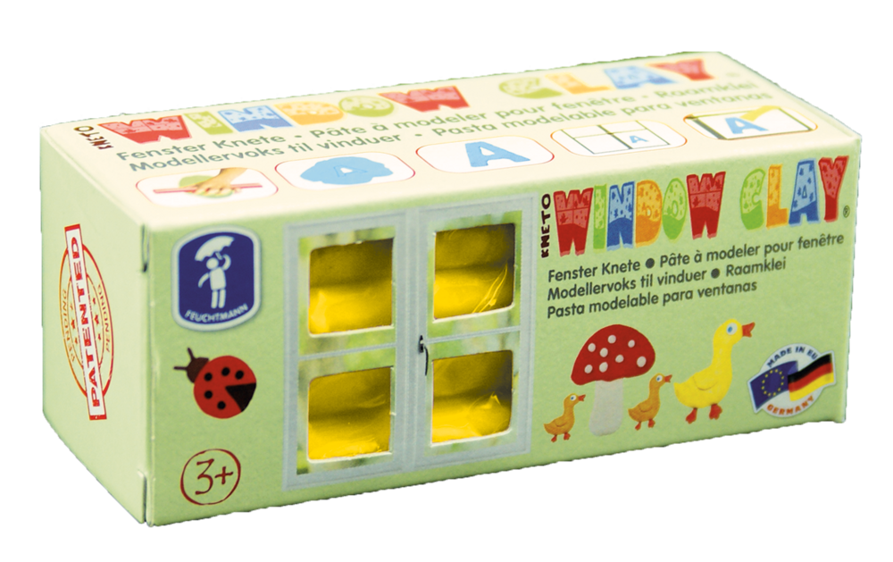 KNETO Raamklei - staaf 150 gram - geel