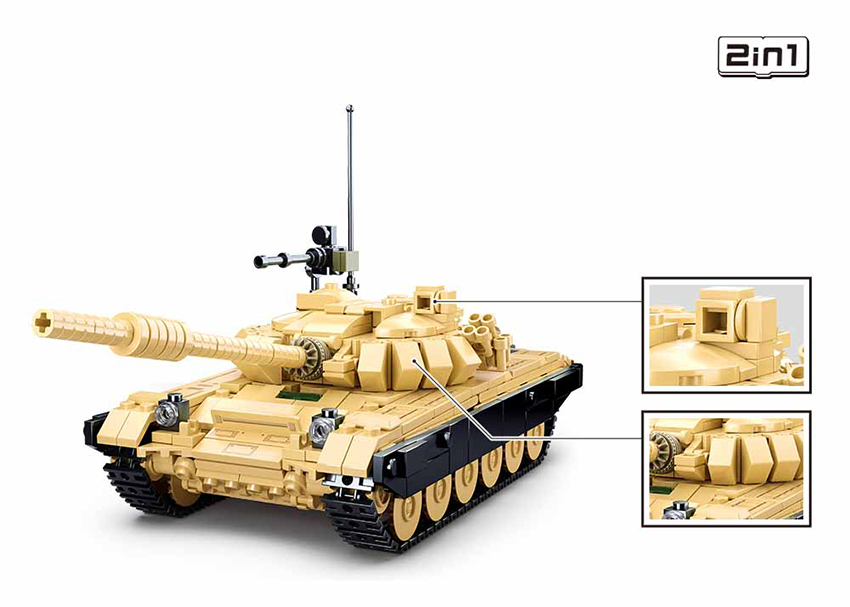 Sluban T-72B3 gevechtstank  2in1