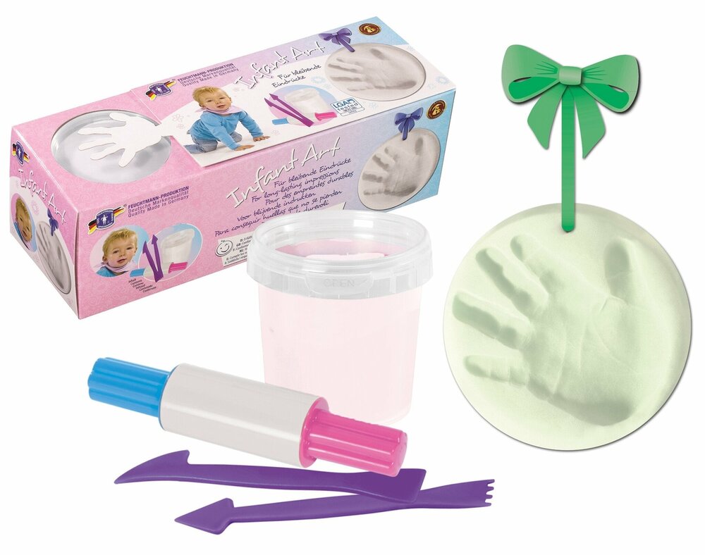 Feuchtmann - Infant Art - Hand- oder Fu&szlig;abdruck Ihres Kindes &ndash; Wei&szlig;