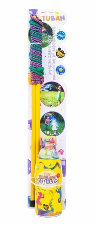 Tuban Riesige Seifenblase Zauberstab - Form L&auml;cheln + 400 ml Fl&uuml;ssigkeit