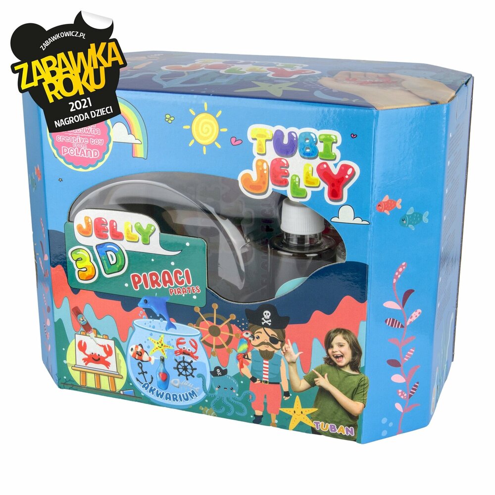 Tuban - Tubi Jelly set, 8 kleuren en groot aquarium &ndash; piraten