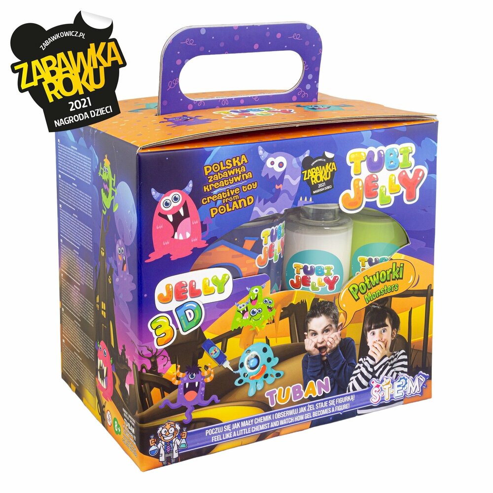 Tuban - Tubi Jelly Set mit 6 Farben und kleinem Aquarium &ndash; Monster