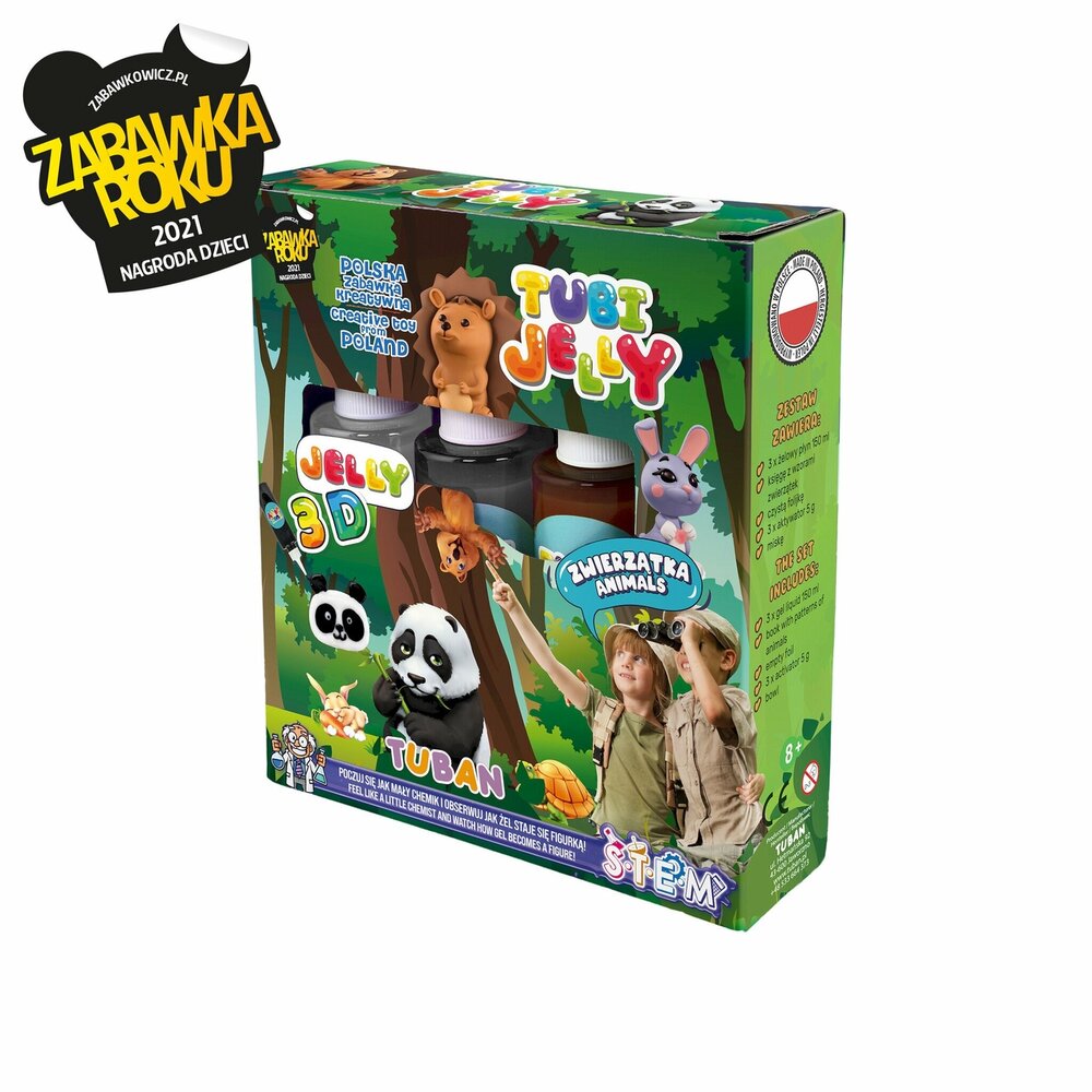 Tuban - Tubi Jelly Set mit 3 Farben &ndash; Tieren