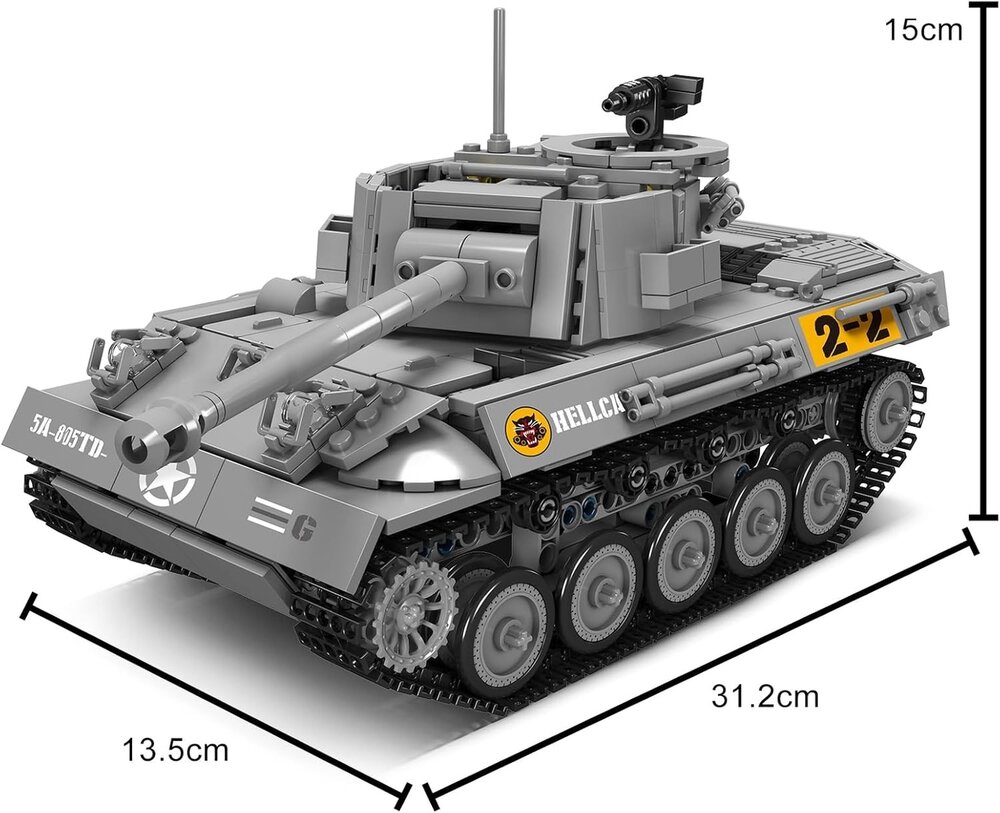 Mould King 20032 Hell Cat Tank Destroyer