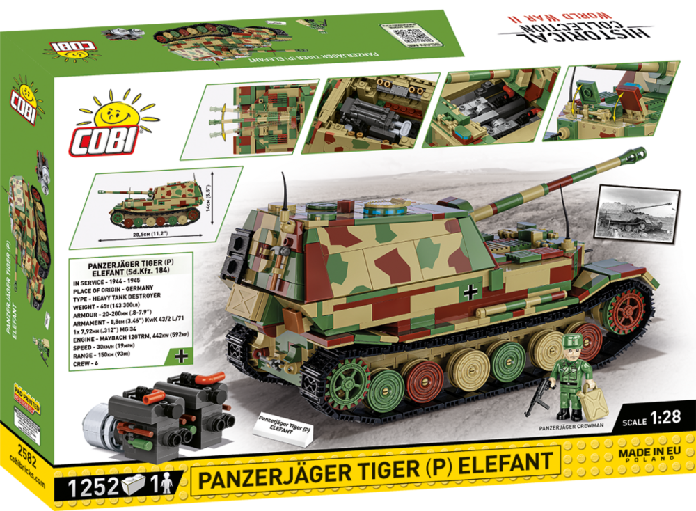 COBI 2582 Panzerjager Tiger Elefant