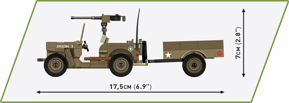 COBI 3132 WILLYS MB &amp; Trailer