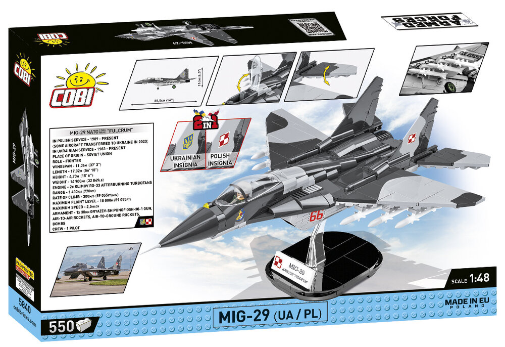 COBI 5840 MIG-29 2in1 Polish/Ukrainian Air Force