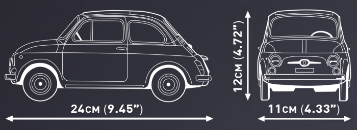COBI 24353 Fiat 500 Abarth 1965 Exe