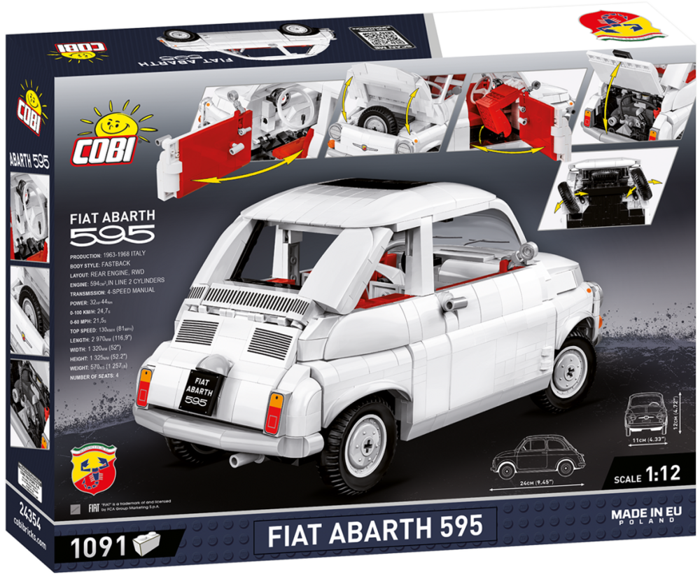 COBI 24354 Fiat 500 Abarth 1965