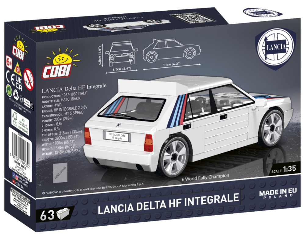COBI 24509 1988 LANCIA DELTA HF INTEGRALE