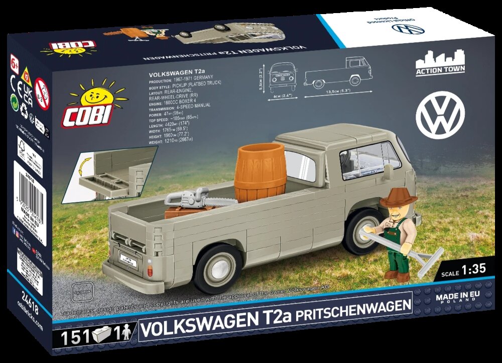COBI 24618 VW T2A Pickup Bus