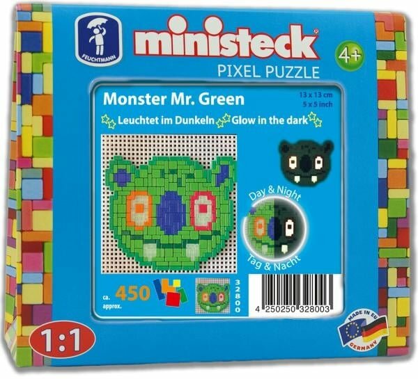 Feuchtmann - ministeck &quot;Glow in the dark&quot; - Monster Mr. Green