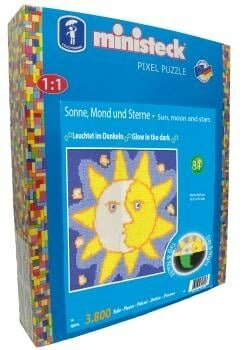 Feuchtmann - ministeck &quot;Glow in the dark&quot; - Sonne, Mond und Sterne