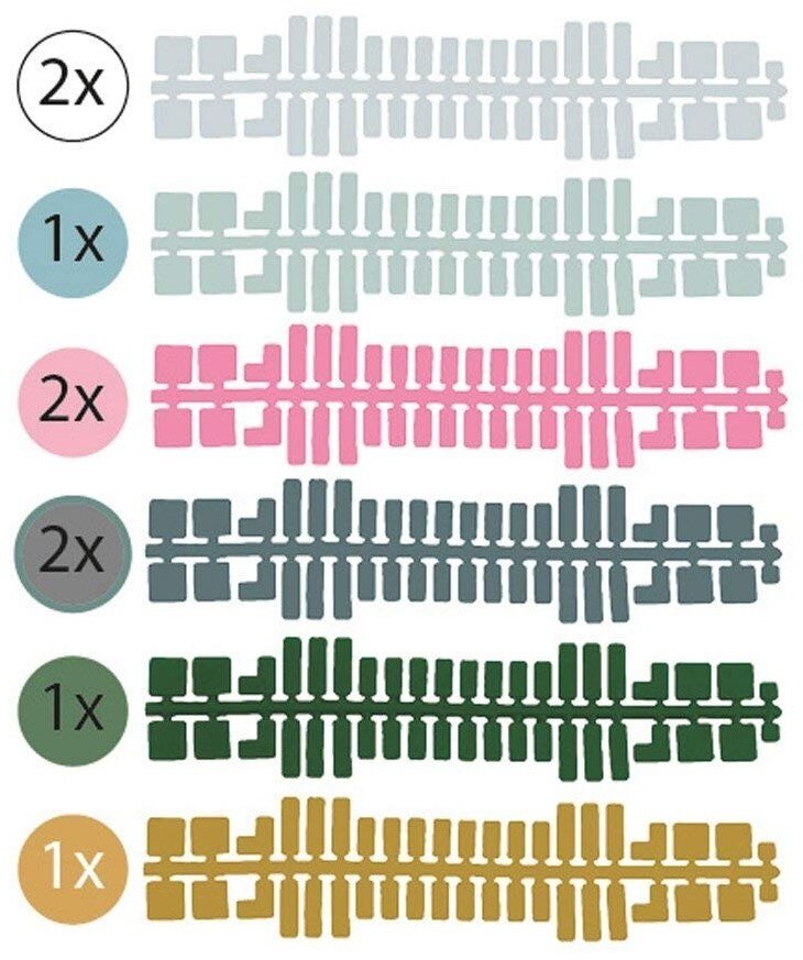 Feuchtmann - Ministeck standaard kleurenstrips (set 3)