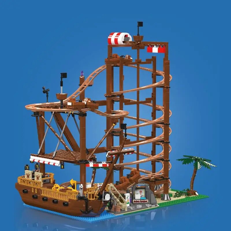 Mould King 11013 Double Helix Roller Coaster