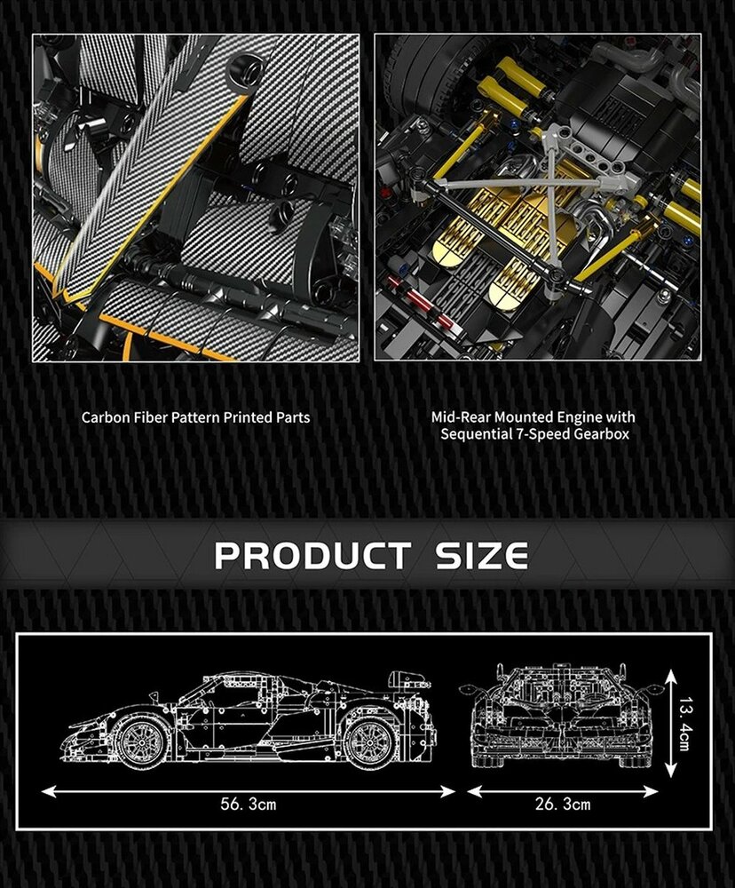 Mould King 13182 Huayra Supercar