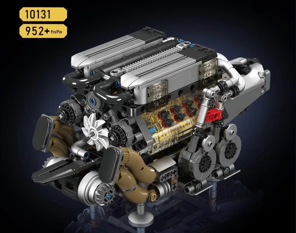 Mould King 10131 Supercar V16 Engine
