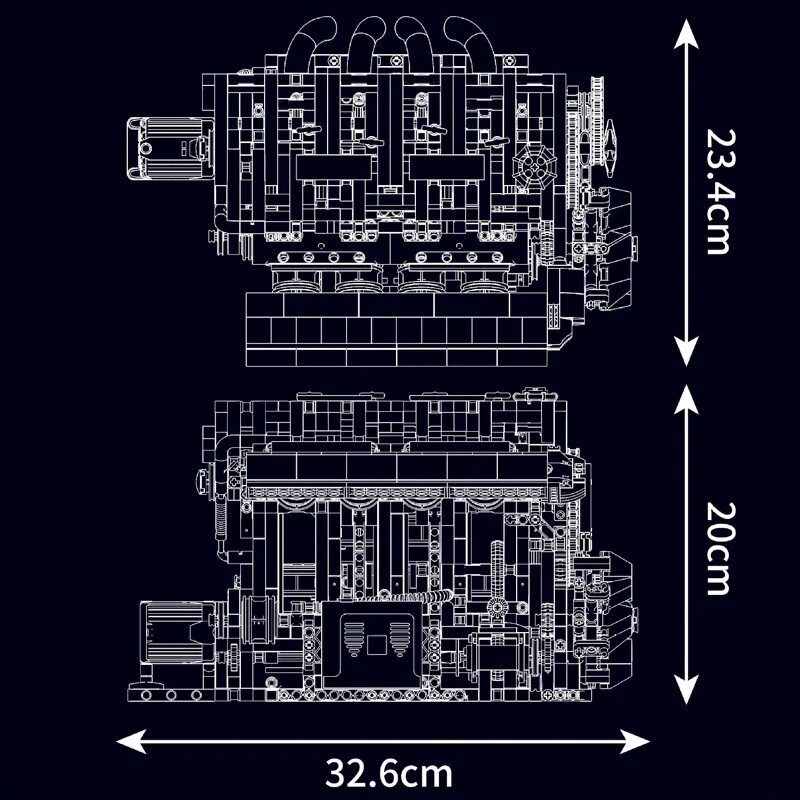 MouldKing 10087S L4 Gasoline Engine