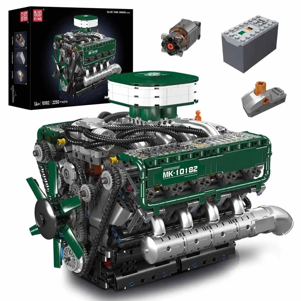 Mould King 10182 V8 Tank Engine
