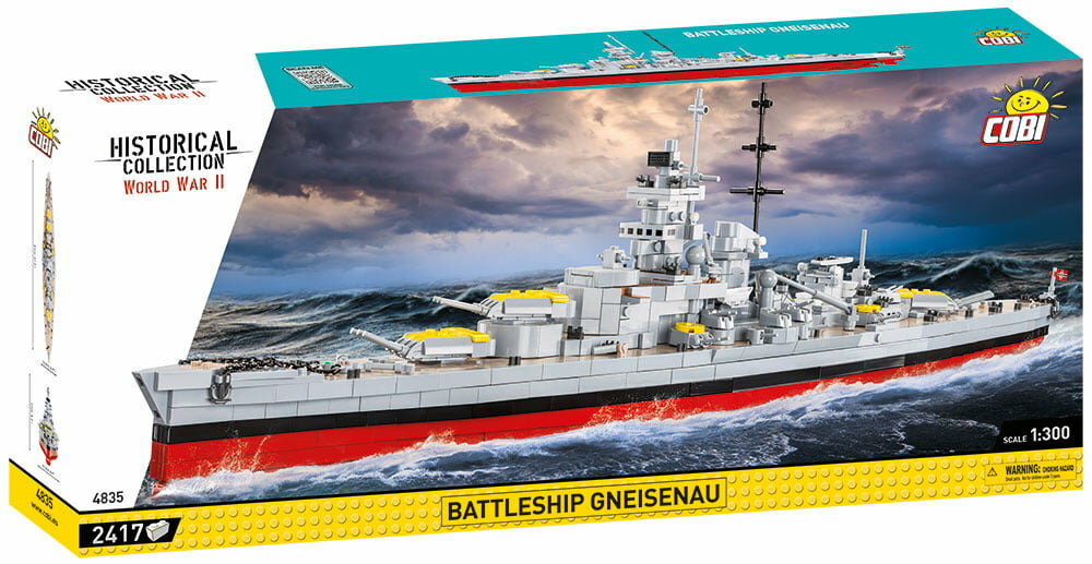 COBI WW2 4835 Battleship Gneisenau