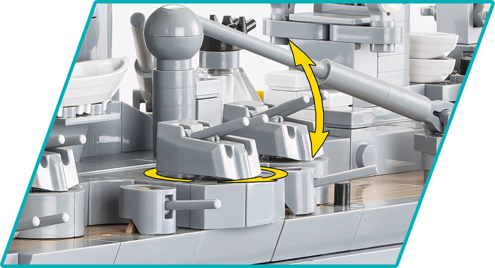 COBI WW2 4835 Battleship Gneisenau