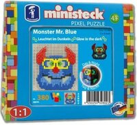 Feuchtmann - ministeck &quot;Glow in the dark&quot; - Monster Mr. Blue