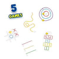 SES 5-in-1 side walk chalk games