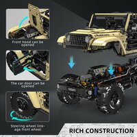 Mould King 13184 Rubicon Gel&auml;ndewagen