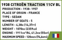 COBI  WW2 2266 - Citro&euml;n Traction 11CV BL