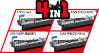 COBI 4836 Battleship Iowa Class 4in1