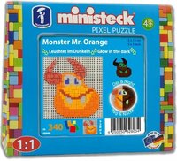 Feuchtmann - ministeck &quot;Glow in the dark&quot; - Monster Mr. Orange
