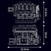 MouldKing 10087S L4 Gasoline Engine