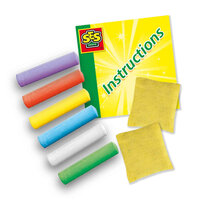 SES 5-in-1 side walk chalk games