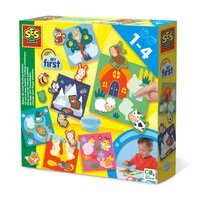 SES - 14401 - My first -  Waar woon ik? Dieren plakken