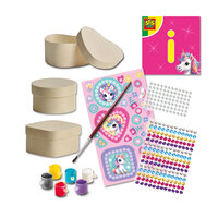  SES Creative - 14138 - Unicorn - Diamond painting wooden jewellery boxes