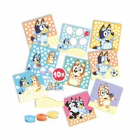 SES Creative - 14091 &ndash; Bluey &ndash; Vingerafdruk verf kunstwerk