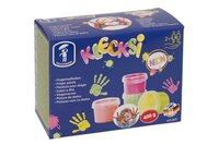 Klecksi - 633 0627 - Neon - 4x100 grams - finger paint - Feuchtmann