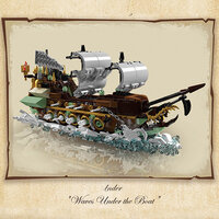 Mould King 10067 Flying Dutchman in een Fles