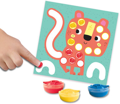 SES Creative My First - 3 in 1 Fingerpainting, colouring and sticking shapes