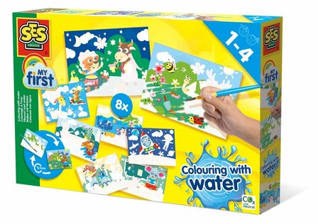 SES Creative My First Colouring with water - Hidden animals Mega set