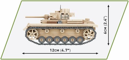 Cobi WW2 2712 - Panzer III Ausf J