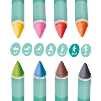 SES - Tiny Talents - Bath crayons - 8 colours