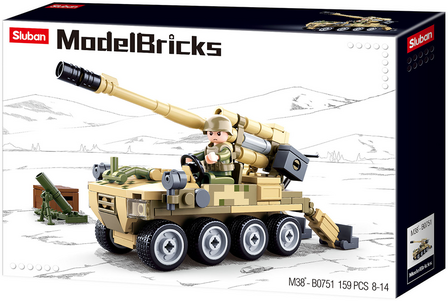 Sluban 8x8 Mobiel kanon