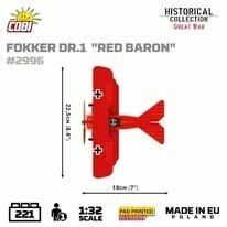 COBI WW1 2996 - Fokker Dr.I Red Baron