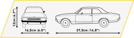 COBI 24344 - Opel Rekord C  Coupe