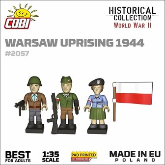 COBI 2057  Figures Warschaw Uprising 1944