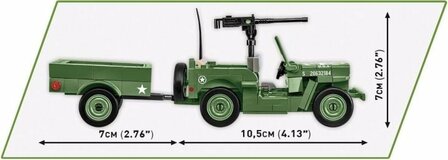 COBI 2297 WILLYS MB &amp; Trailer