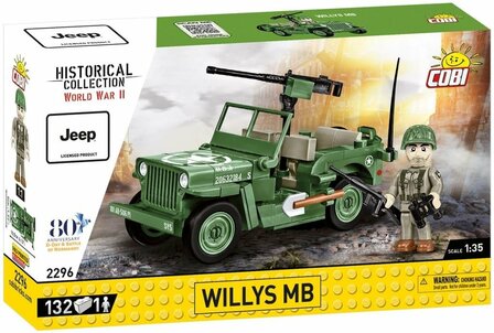 COBI 2296 WILLYS MB &amp; M2 GUN